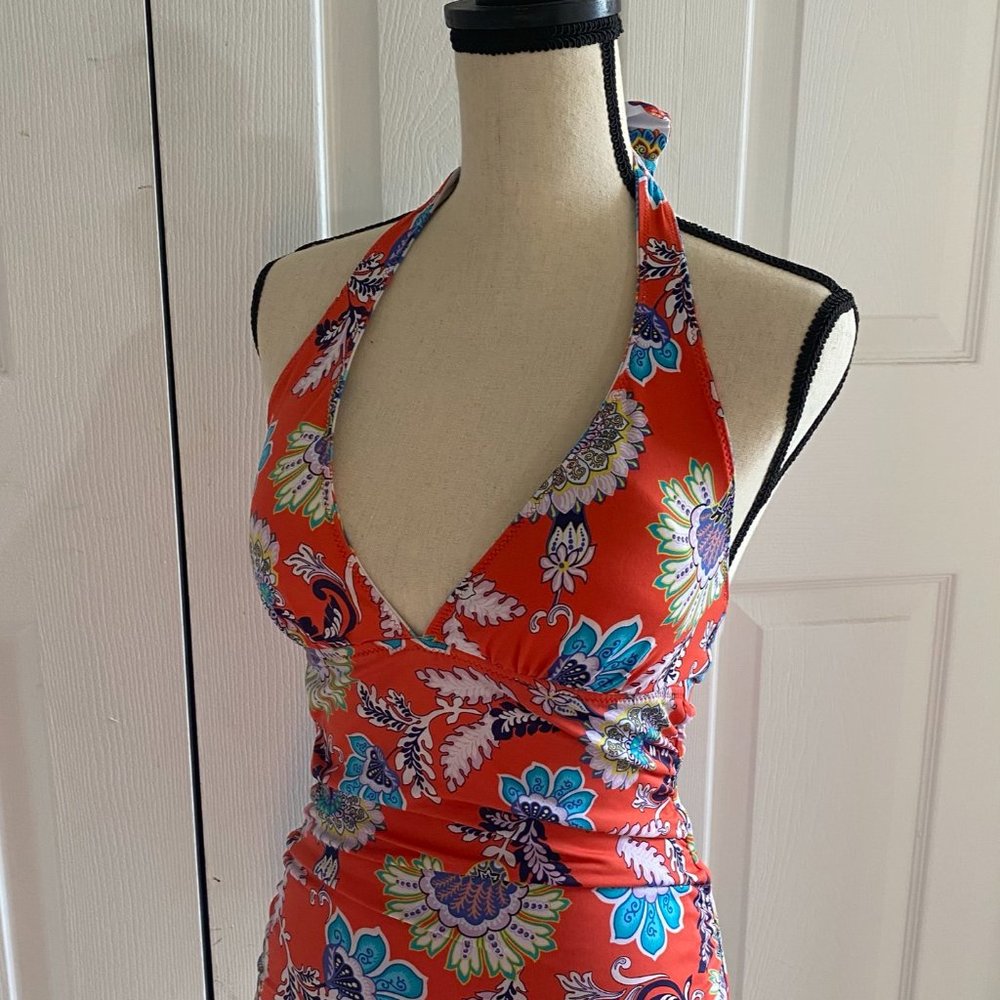 Reversible Floral Paisley Tankini